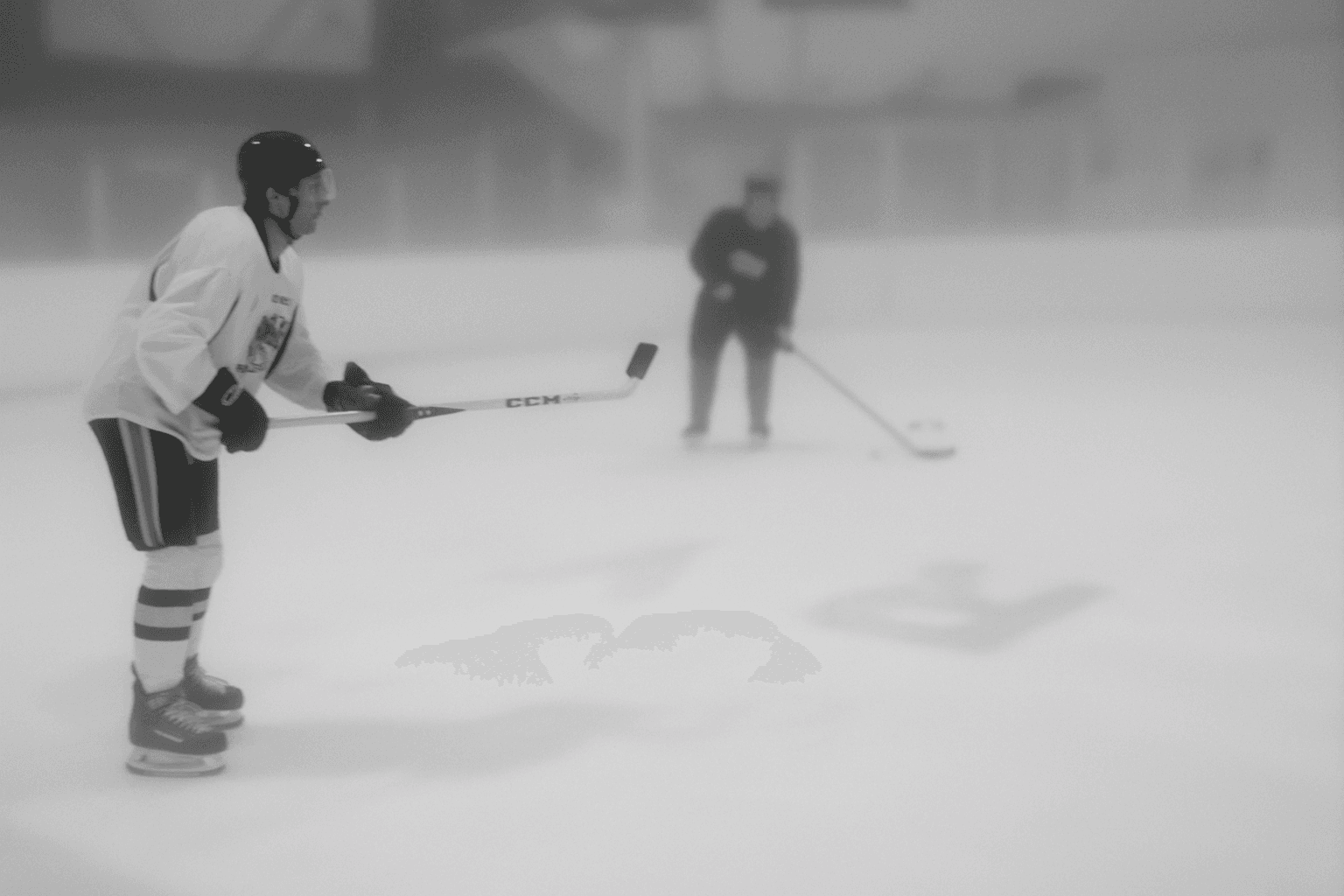 Hockey player on ice